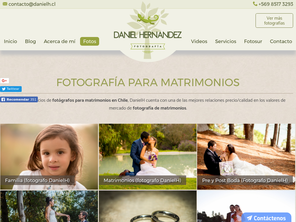 Fotógrafo para matrimonios en chile