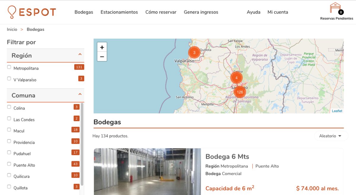 Bodegas en arriendo en chile