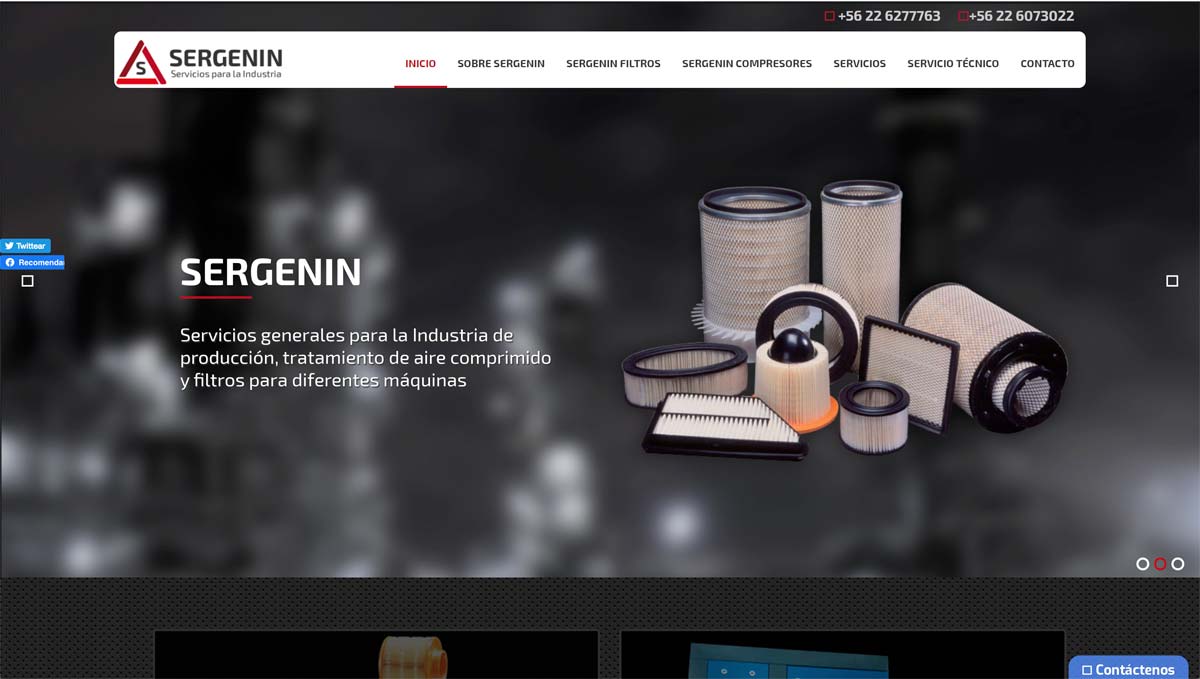 Sergenin, Arriendo de compresores de aire